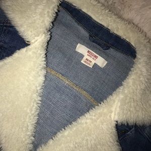 Fur jean jacket